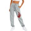Women's Activewear Trouser Straight Wide Leg Yoga Pants with Pockets Ladies Tracksuit Bottoms Gym Jogger Causal High Waisted Lounge Pant view 2