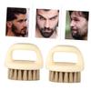 Angoily 2pcs Beard Cleaning Brush Portable Hair Brush Beard Care Accessory for Men Male and Hair Styling view 1