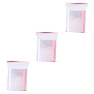 Mobestech 300pcs Sealing Bags Resealable Storage Pouches Zipper Poly Bag for Home Party Travel