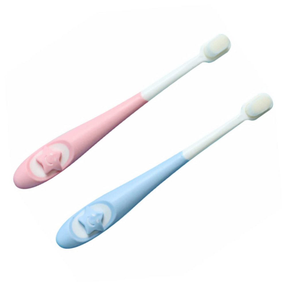 Gatuida 2pcs Cartoon Handle Boys and Girls Toothbrush Boy Girl Brush Years Newborn Toothbrush Fine Hairs