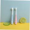 Gatuida 2pcs Cartoon Handle Boys and Girls Toothbrush Boy Girl Brush Years Newborn Toothbrush Fine Hairs view 4