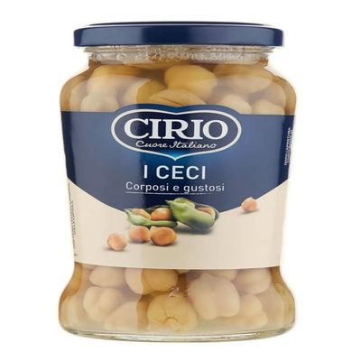 Cirio Chickpeas (Ceci Vaso Vetro) 370g - Pack of 3