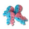 Candycrave - Vegan Fizzy Bubblegum Skulls 2Kg Bulk Bag | Blue & Pink Jelly Sweets | Bubblegum Flavour | Fizzy Sugar Coating view 2