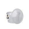 1 bucket with lid, 3 litres, transparent, round, plastic bucket, food-safe, airtight and stable, empty bucket with handle and lid, suitable for food, chemicals, washing powder, adhesives view 1