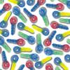 Candycrave - Vegan Fizzy Tongue Painter Dummies 2Kg Bulk Bag | Mixed Fruit Flavour | Fizzy Coating | Bright Colours view 3