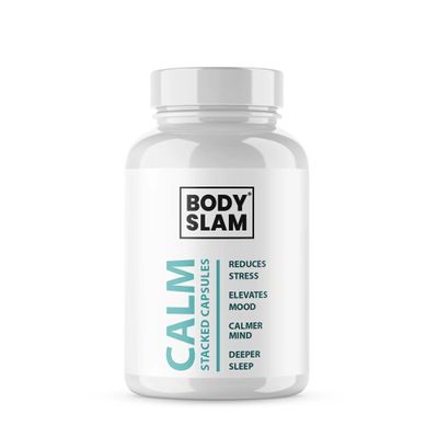 BODYSLAM Calm Reishi Mushroom/Ashwagandha Extract | 90 x 750mg Capsules | 67500mg Tub