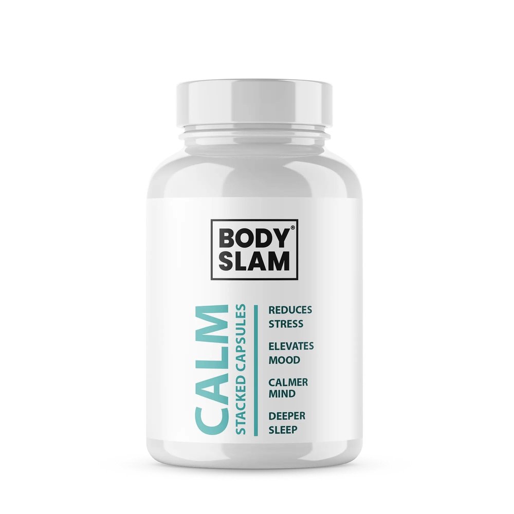 BODYSLAM Calm Reishi Mushroom/Ashwagandha Extract | 90 x 750mg Capsules | 67500mg Tub