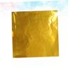Zerodeko 400pcs Aluminium Foil Paper Wrapping Glossy Gold Paper Package for Packaging Candy Wrappers view 4