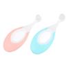 GLEAVI 2pcs Cozy Bristles Toothbrush Boy Girl Toothbrush Years Boys and Girls Oral Care Safe Teething Ring Design view 1