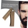 Angoily 2pcs Wooden Beard Comb Mini Pocket Comb for Beard Styling Care Tools for Men view 2