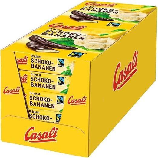 Casali chocolate bananas, pack of 10 (10 x 150 g)