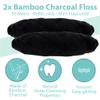 BOULTON Bamboo Dental Floss Refills 2 Floss in each Box | Eco Friendly Dental Floss Natural Dental Flossing Tape Made of Biodegradable Bamboo Charcoal Mint Flavour | Floss Refill Organic Vegan Floss view 2