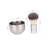 DOITOOL 2pcs Facial Cleaning Brush Men's Beard Brush Stainless Steel Bowl Grooming Kit view 2