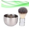 DOITOOL 2pcs Facial Cleaning Brush Men's Beard Brush Stainless Steel Bowl Grooming Kit view 3