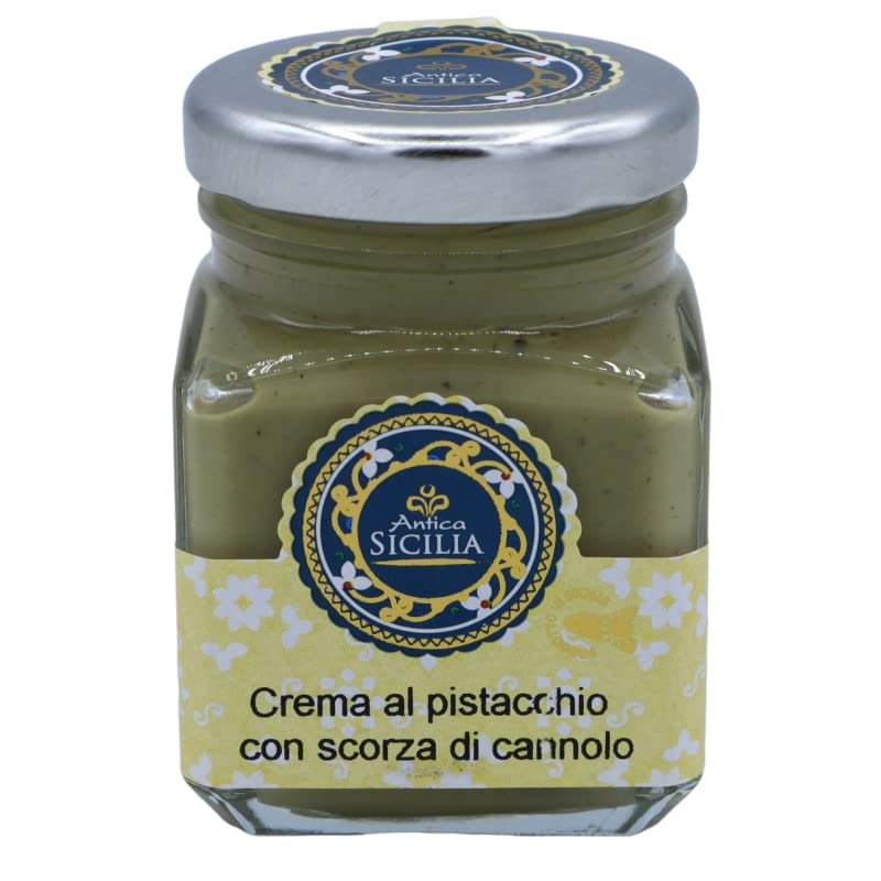 ANTICA SICILIA Sicilian Pistachio Cream with Cannolo Zest, available in two formats - 100g