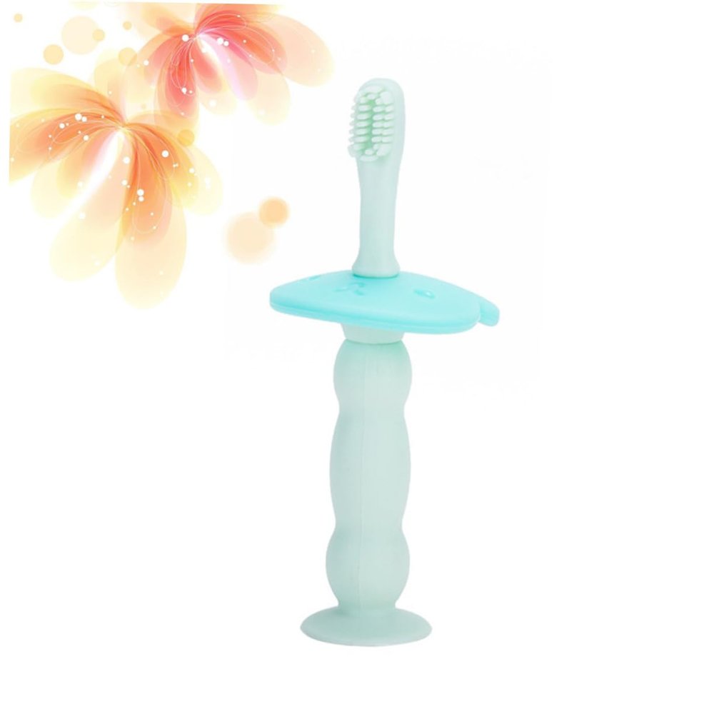 Mobestech Toothbrush Boy Girl Brush Boys and Girls Brushing Silicone Training Brush