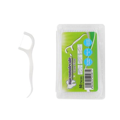 Floss Dental Stick, Portable Dental Floss Toothpick, Triple Clean Advanced Clean Dental Floss Stick, Interdental Tooth Picks Cleaning Tool for Travel, Home, Office and Restaurant
