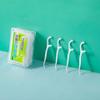 Floss Dental Stick, Portable Dental Floss Toothpick, Triple Clean Advanced Clean Dental Floss Stick, Interdental Tooth Picks Cleaning Tool for Travel, Home, Office and Restaurant view 2