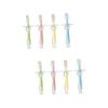 Mobestech 8pcs Silicone Teether Toothbrush for Boys and Girls Boy Girl Bristles Training Brush Toothbrush Years Old view 1