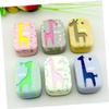 Healeved 2pcs Cartoon Deer Lens Case Holder Cute Lens Container for Home and Travel Green Box Storage Box view 3