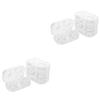 Healeved 8pcs Cosmetic Lens Holder Invisible Lens Storage Box Cosmetic Case Contacts Case Holder Contacts Organizer Travel Storage Random Style view 1