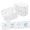 Healeved 8pcs Cosmetic Lens Holder Invisible Lens Storage Box Cosmetic Case Contacts Case Holder Contacts Organizer Travel Storage Random Style view 3