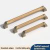Bathroom Handrail Handle Solid Wood Safety Handle Elderly Barrier-free Non-slip Handle Handle Handrail Bathroom Bracket One Word Handrail view 2