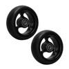 5 Inch Sports Wheelchair Replacement Front Wheel, PU Solid Anti-Slip Wheelchair Caster Assembly, Aluminum Alloy Wheel with 5/16" (8 mm) Bearing (2 Counts) (Color : Black) view 1