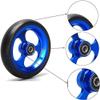 5 Inch Sports Wheelchair Replacement Front Wheel, PU Solid Anti-Slip Wheelchair Caster Assembly, Aluminum Alloy Wheel with 5/16" (8 mm) Bearing (2 Counts) (Color : Black) view 4