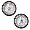1 Pair 5" X 1 1/8" Sports Wheelchair Front Wheels Assembly, Anti-Slip Solid Wheelchair Replacement Wheel, Aluminum Rim with 5/16" (8 mm) Bearing view 1