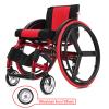 1 Pair 5" X 1 1/8" Sports Wheelchair Front Wheels Assembly, Anti-Slip Solid Wheelchair Replacement Wheel, Aluminum Rim with 5/16" (8 mm) Bearing view 4