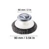 Quweiz 3Pcs Stainless Steel Wool Scrubber with Handle, Dish Scrubber, Wool Scrubber Tool, Steel Brush for Pots, Grills, Pans, Sink, Dishes view 2