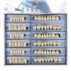 MTTXY 168 Pcs Dental Synthetic Resin Tooth Denture, 3 Sets False Teeth 23 A3 Upper Lower Shade Dental for Halloween Horror Teeth view 1
