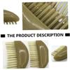 PartyKindom Natural Horn Hair Massage Comb with 14 Pins, Wide Teeth Scalp Massager Brush for Hair Styling and Relaxation, Creative Head Massage Tool for Men and Women view 2