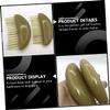PartyKindom Natural Horn Hair Massage Comb with 14 Pins, Wide Teeth Scalp Massager Brush for Hair Styling and Relaxation, Creative Head Massage Tool for Men and Women view 4