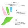 Mipcase Silicone Wax Scraper Hair Removal Stick 3Pcs Long Handle Non-Stick Waxing Applicator for Daily Use on Body Suitable for Most People view 3