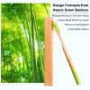 Bamboo Toothbrushes Medium Bristles for Adults 10 Pack, Wooden Toothbrush Family Set Natural Organic Tooth Brush (Multi-Color 10p) view 3