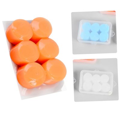 GLEAVI 3pairs Noise Swimming Ear Plugs Silicone Ear Plugs for Sleep Study Flying