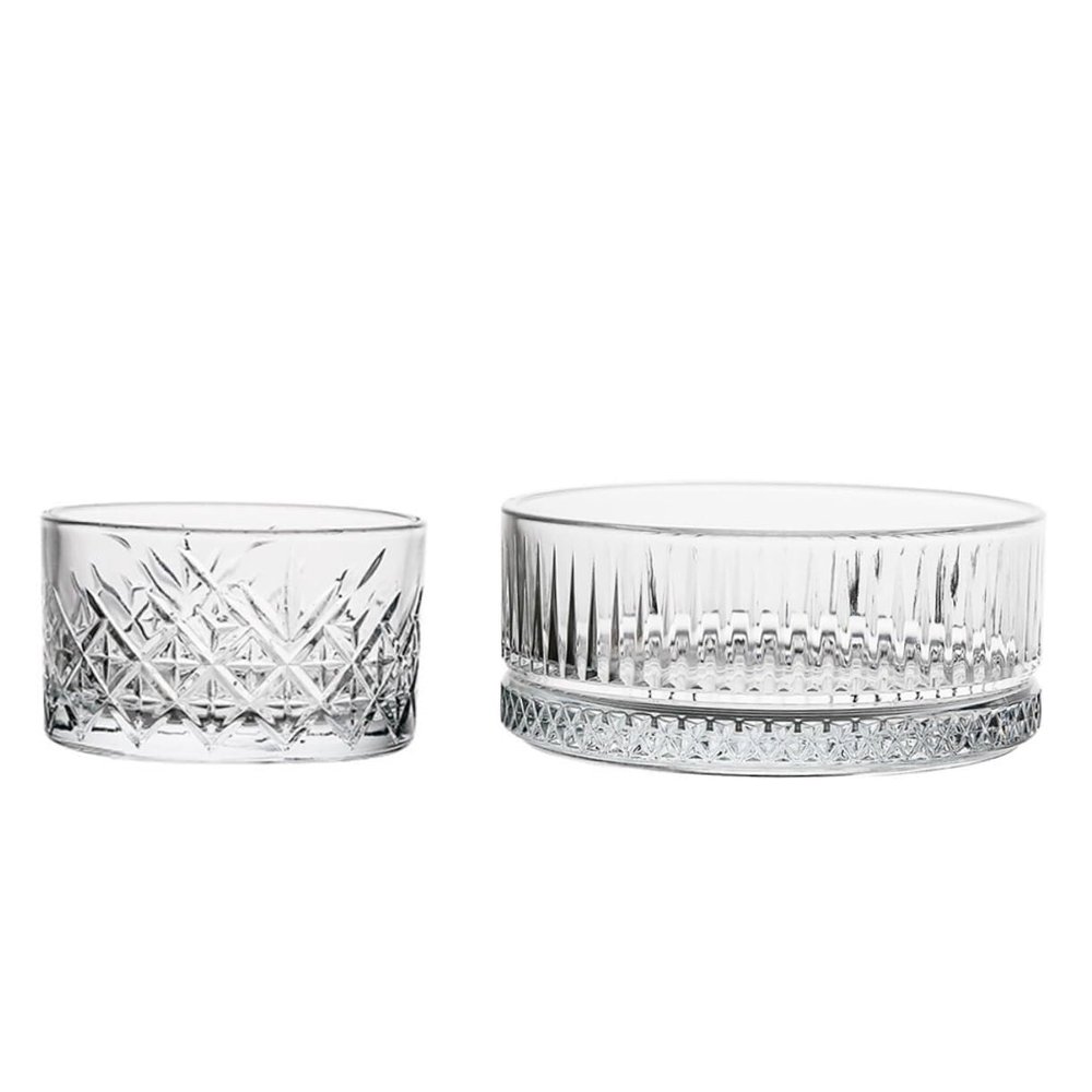 2pcs Glass Snack Plate Soup Bowls Salad Container Snack Tray Utensil Tray Kitchen Prep Bowls Nut Bowls Party Cake Plates Desk Tray Dessert Serving Platter Storage Rack Desktop