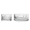 2pcs Glass Snack Plate Soup Bowls Salad Container Snack Tray Utensil Tray Kitchen Prep Bowls Nut Bowls Party Cake Plates Desk Tray Dessert Serving Platter Storage Rack Desktop view 1