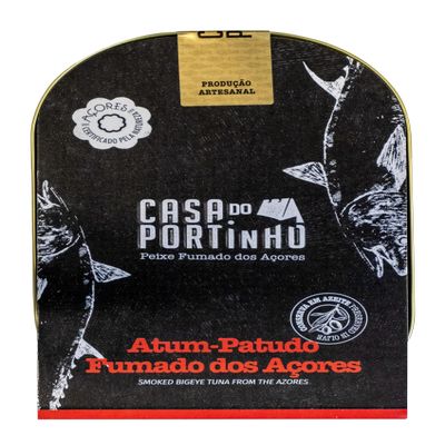 FreshCart Basics Casa do Portinho - Gourmet Canned Azorean Cold Smoked Bigeye Tuna (Thunnus Obesus) in Olive Oil - 219gr (Pack of 3 cans)