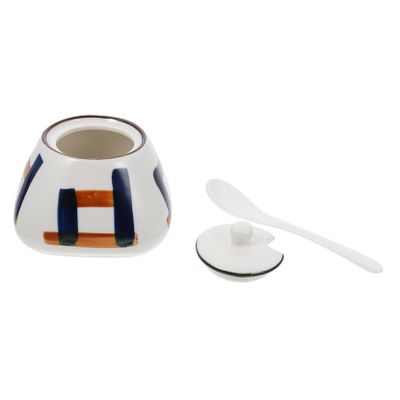 1 Set Ceramic Seasoning Jar Seasoning Storage Box Kitchen Condiment Holder Spices Salt Shaker Container with Lids Ceramic Condiment Pots Multi-function Spice Jar Salt Storage Jar (Color : Assorted Co