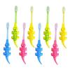 Mobestech 8pcs Cartoon Children Toothbrush Set with Gentle Thin Bristles Baby Training Oral Care Toothbrushes for Infants Toddler Use Colorful Random view 1