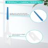 YEERSUO 200 PCS Silicone Interdental Brushes, Dental Toothpicks Brushes Between Teeth, Silicone Dental Floss Stick Disposable for Teeth Cleaning, Tooth Picks Cleaning Tool, Blue Colors view 3