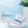 YEERSUO 200 PCS Silicone Interdental Brushes, Dental Toothpicks Brushes Between Teeth, Silicone Dental Floss Stick Disposable for Teeth Cleaning, Tooth Picks Cleaning Tool, Blue Colors view 4