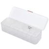 BoNpur Daily Contact Lens Organizer with Lid, 8 Compartments (White) view 1