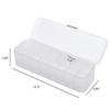 BoNpur Daily Contact Lens Organizer with Lid, 8 Compartments (White) view 2