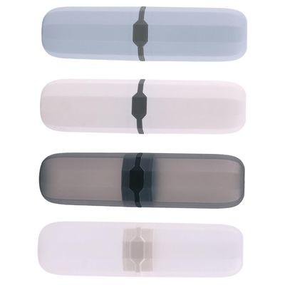 PartyKindom Travel Toothbrush Case 4Pcs Portable Toothbrush and Toothpaste Holder Lightweight Plastic Storage Box for Travel Camping Business Trips