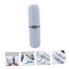 PartyKindom Travel Toothbrush Case 4Pcs Portable Toothbrush and Toothpaste Holder Lightweight Plastic Storage Box for Travel Camping Business Trips view 4