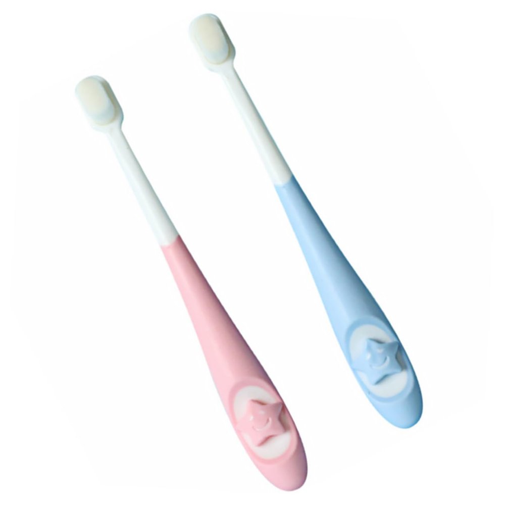 PartyKindom 2pcs Boy Girl Toothbrush Boys and Girls Toothbrush Tooth Cleaning Brush for Years Old